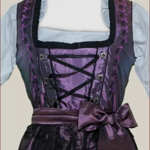 Vintage Purple Traditional Dirndl Dress