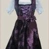 Vintage Purple Traditional Dirndl Dress
