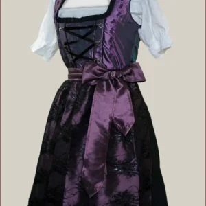 Vintage Purple Traditional Dirndl Dress