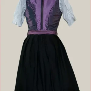 Vintage Purple Traditional Dirndl Dress