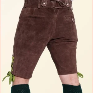 alnut Brown Oktoberfest Lederhosen Shorts