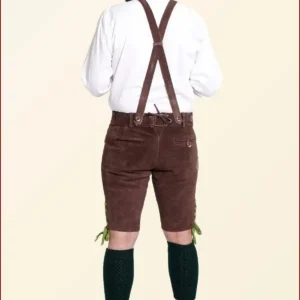 alnut Brown Oktoberfest Lederhosen Shorts